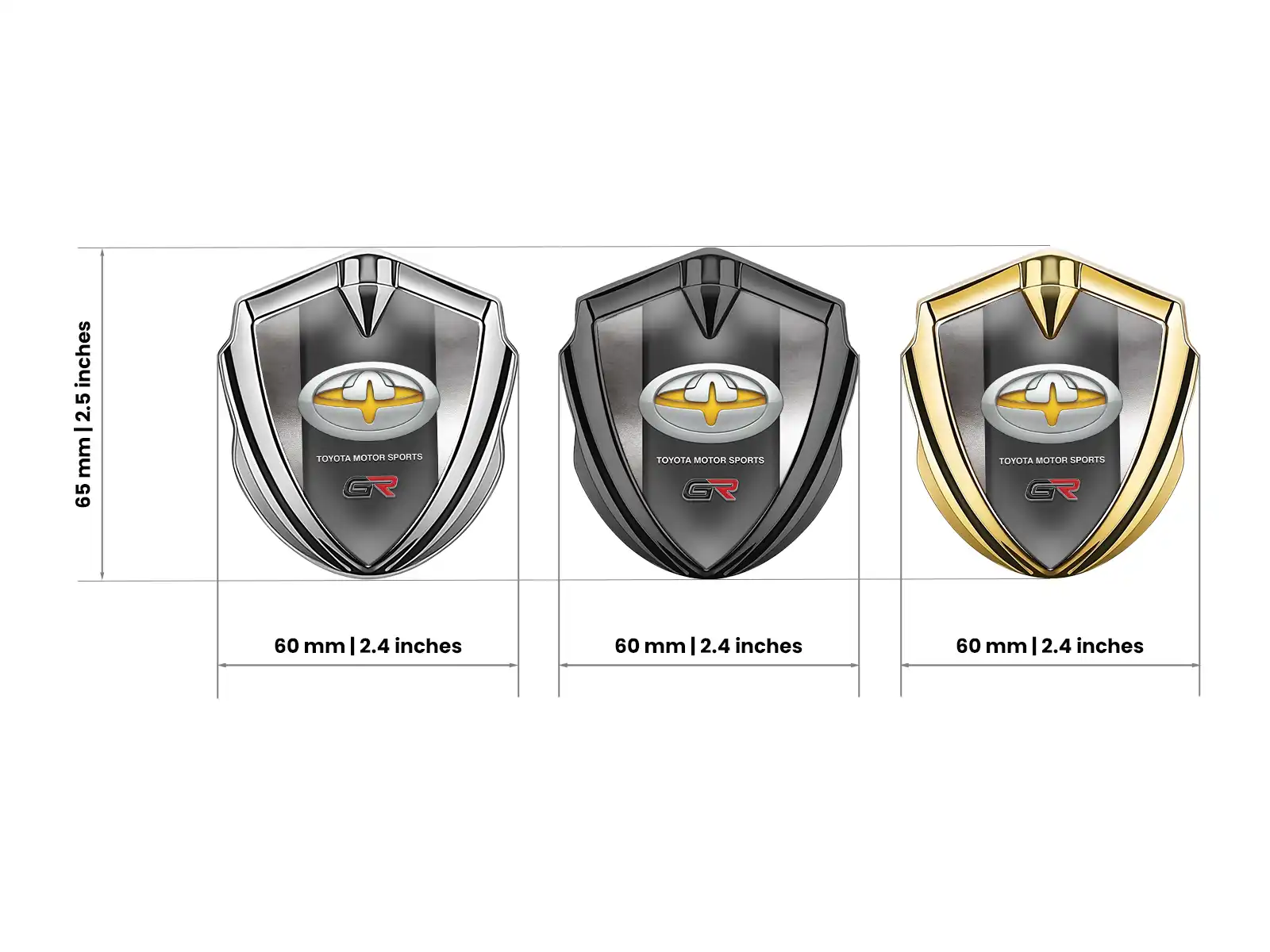 Toyota Custom Logo Badge Modern Look High-End Logo